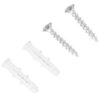 4-Tier Wall-Mounted Bookcase, White, Waterproof, Max Load 30kg (59cm x 12cm x 113cm)