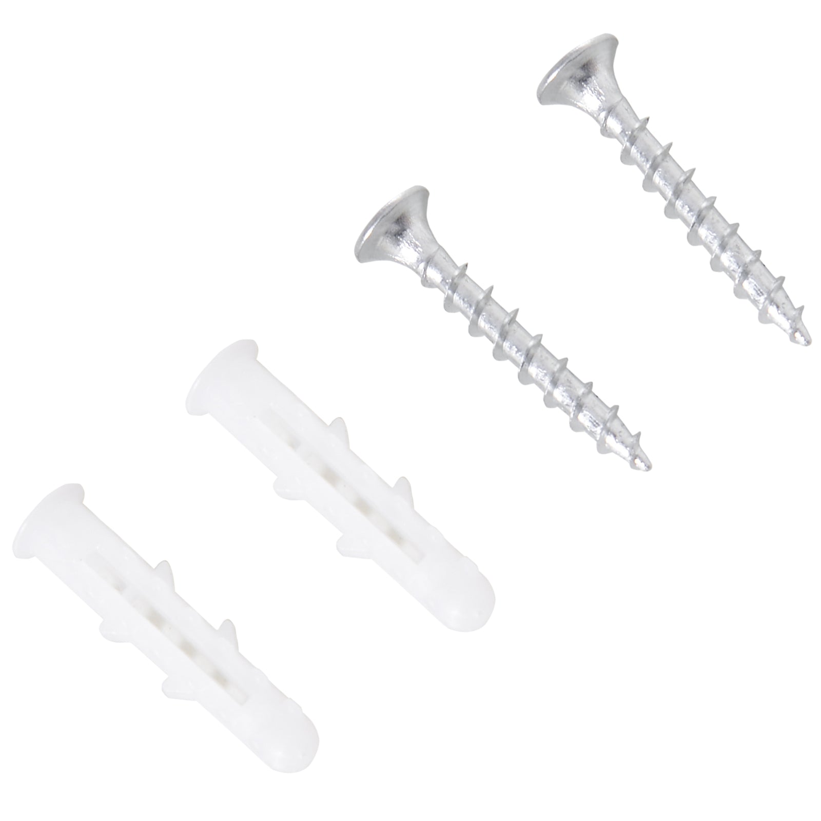 4-Tier Wall-Mounted Bookcase, White, Waterproof, Max Load 30kg (59cm x 12cm x 113cm)