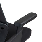 Office Chair with Lumbar Support and Headrest, Swivel Seat with Adjustable Height, Black