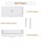 Modern MDF Entrance Console Table with 3 Drawers, 100x32x85 cm, White