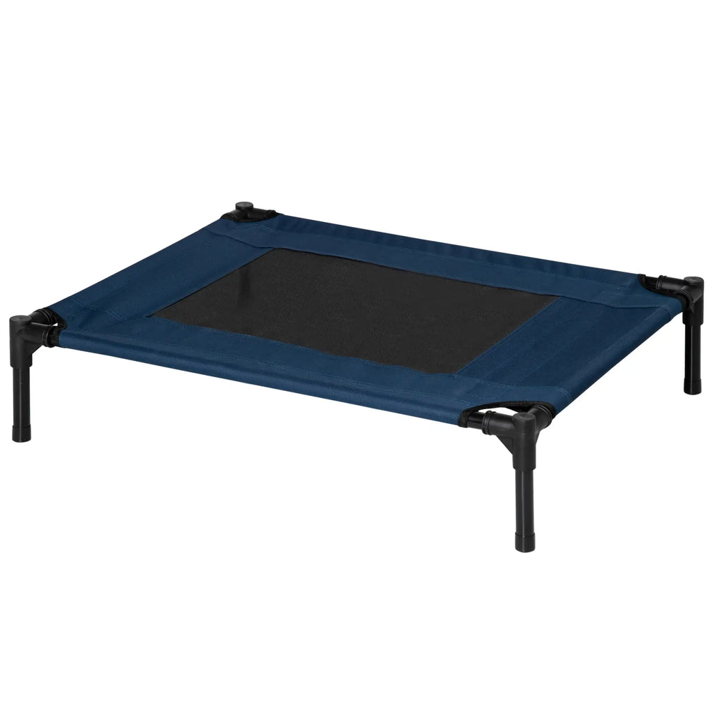 Raised Dog Bed, Waterproof Travel Kennel for Pets up to 20kg, 76x61x18cm, Blue - Borge' Group Limited