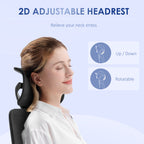 Vent office chair at adjustable height with inclination and lumbar support, 62x58x120-133 cm, black - Borgè