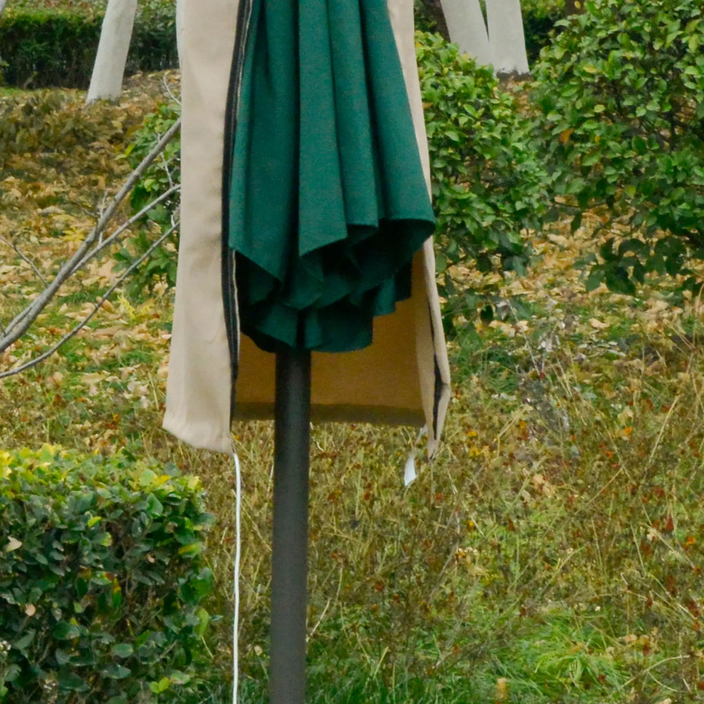 Waterproof Umbrella Cover, Tear-Resistant Garden Umbrella Cover, Khaki Φ63 x 164cm - Borge' Group Limited