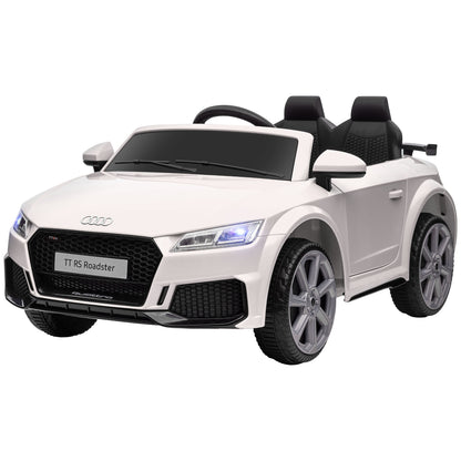 Electric Ride-On Car for Kids 3-5 Years AUDI TT with Remote Control, Opening Doors and LED Headlights, White