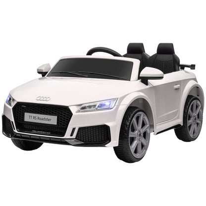 Homcom Children's electric machine 3-5 years Audi TT with remote control, opening goalkeeper and LED headlights, white