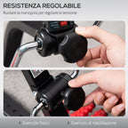 Arm and Leg Pedal Exerciser with LCD Screen, Adjustable Height and Resistance, 56x44-56x75-97 cm