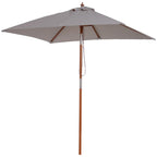 AUSTIN | Grey Inclinable Garden Umbrella - Borge' Group Limited