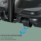 Height-Adjustable Steel Basketball Hoop with Base 112 × 74 × 365cm