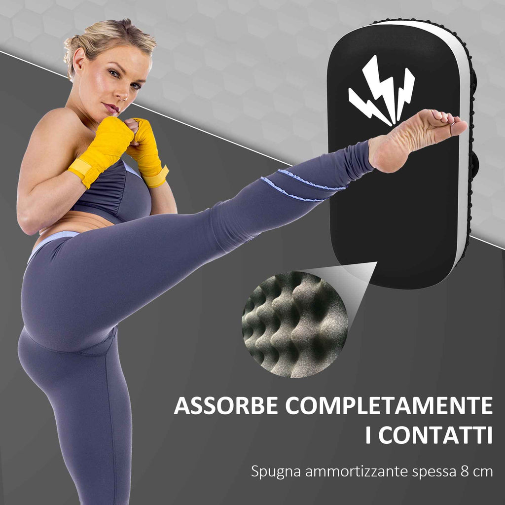 SPORTNOW Padded Boxing and Muay Thai Arm Pad, in PU and EPE, 38x20x18 cm, Black
