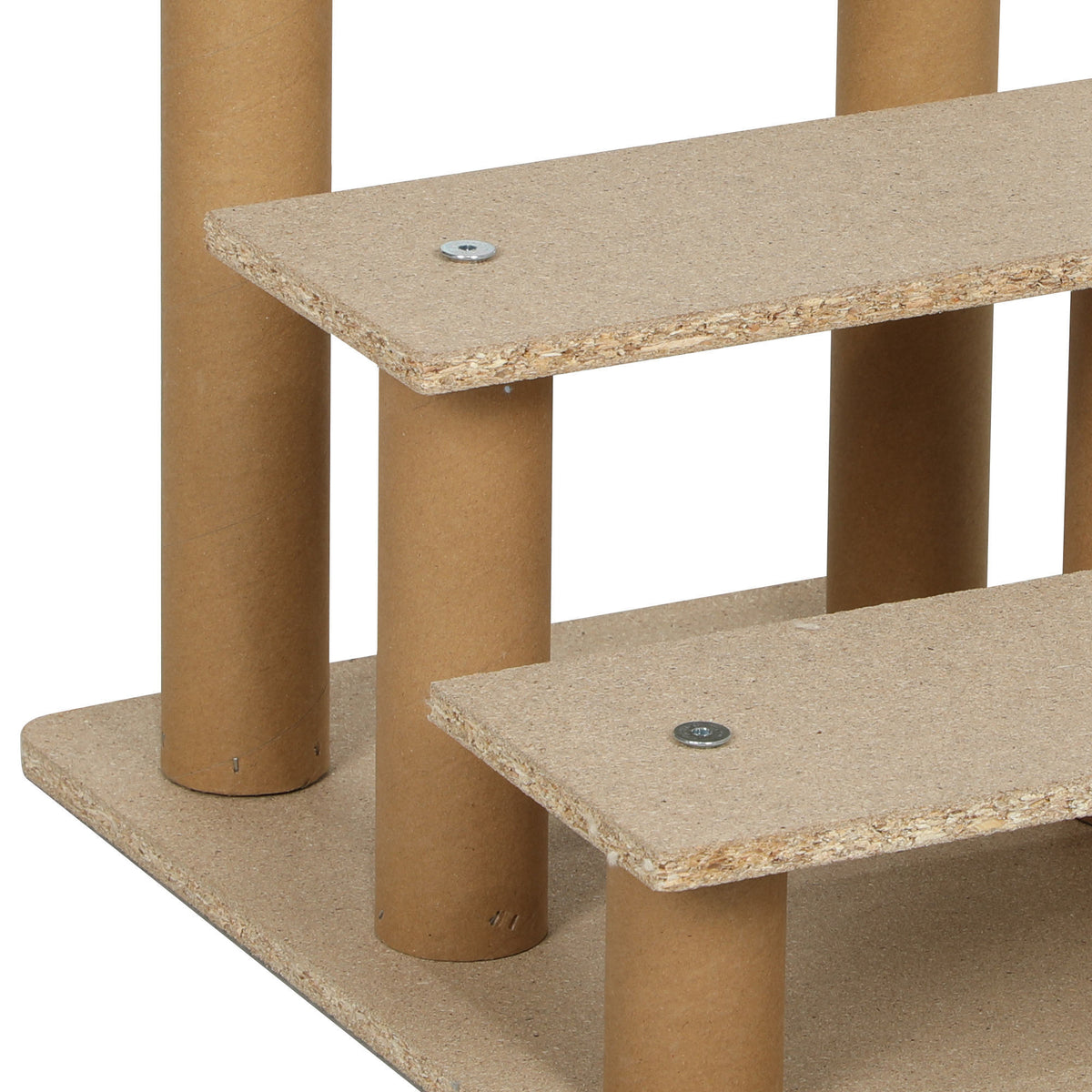 PawHut 3-Step Dog Ladder, 4.5kg Removable and Washable Velvet Step for Dogs and Cats, Light Grey