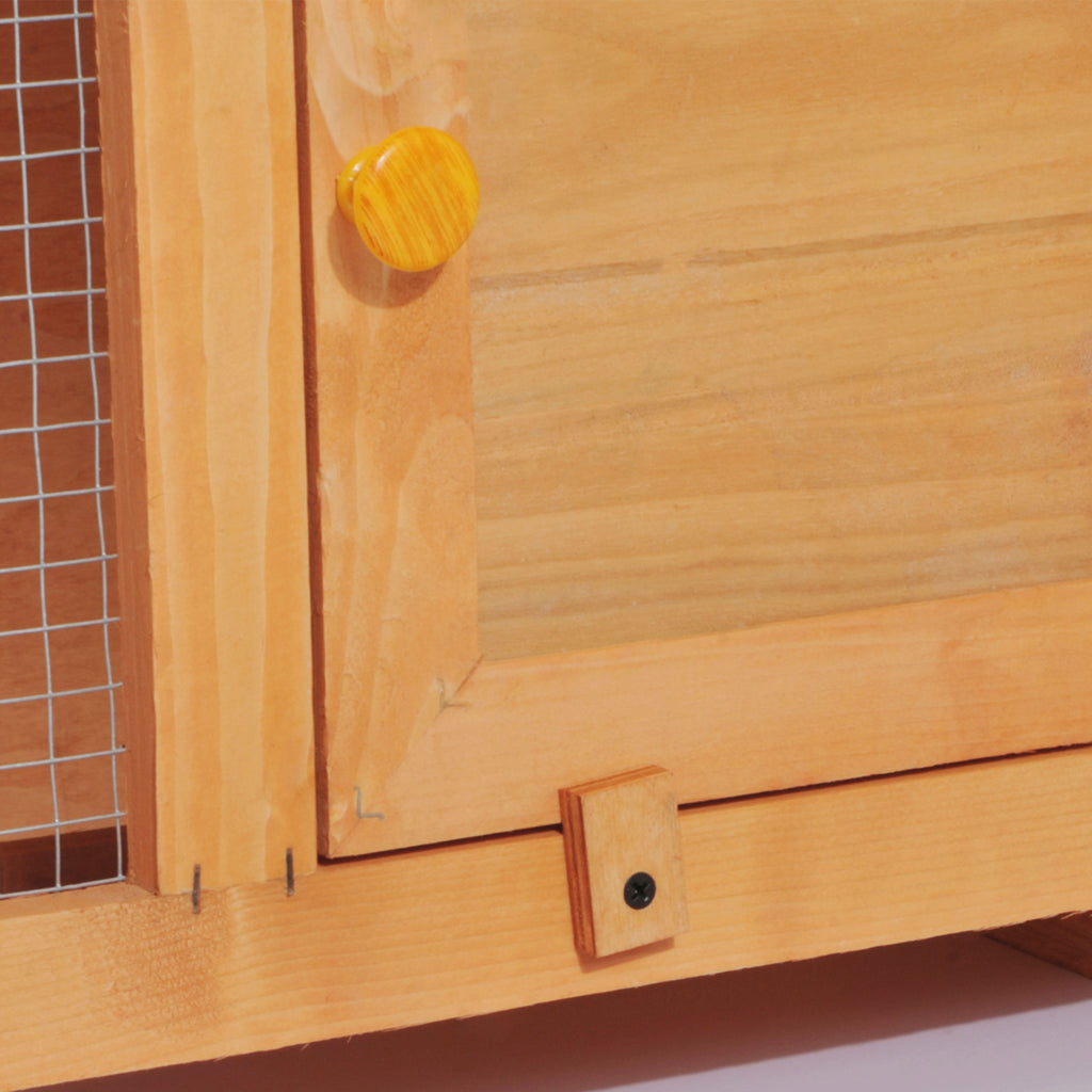 Rabbit Cage Outdoor Hutch in Fir Wood 90 x 45 x 65cm