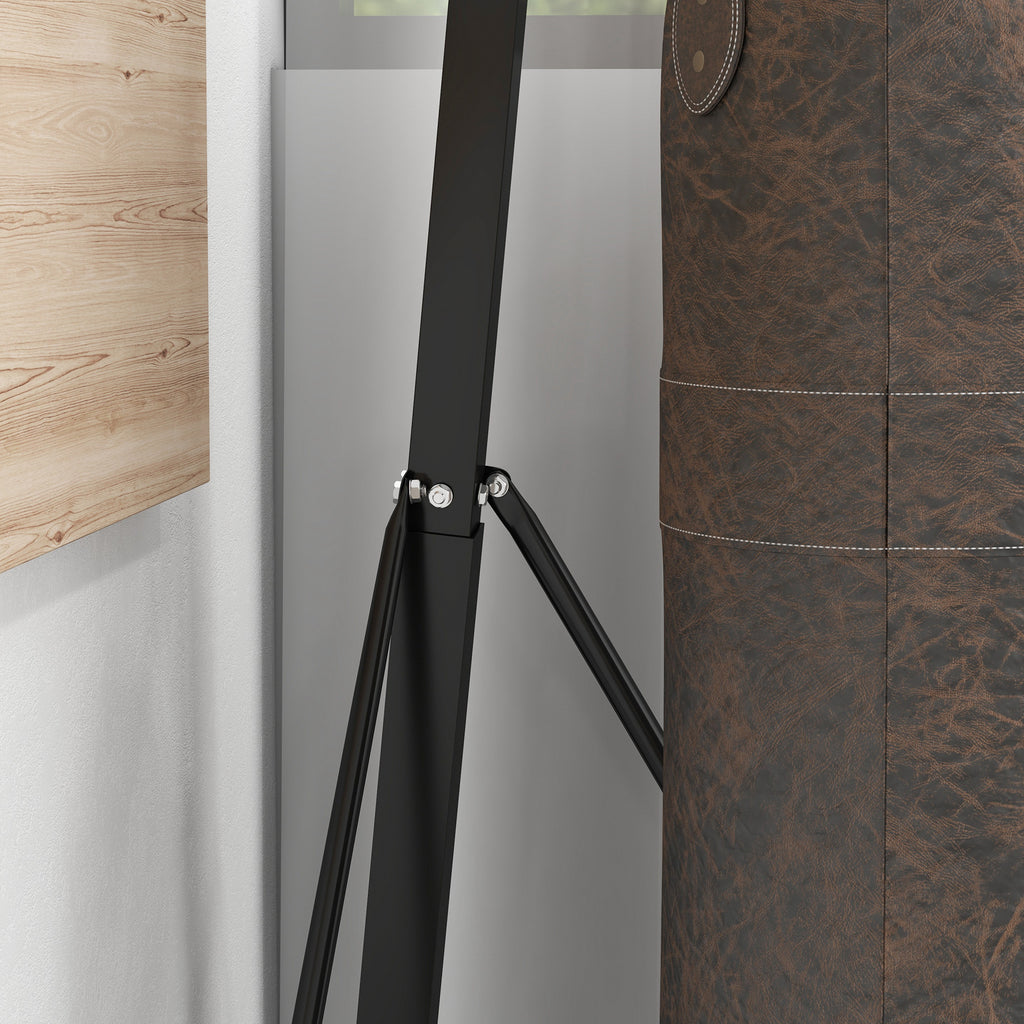 SPORTNOW Height-Adjustable Freestanding Punching Bag Stand with Triangular Base, 170x90x182-225 cm, Black