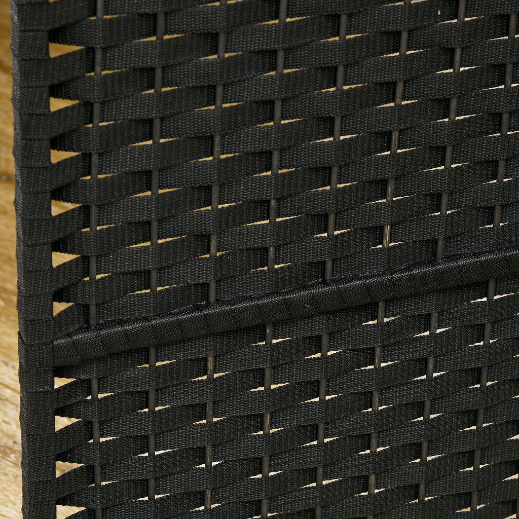 6-Panel Folding Room Divider, 240x170 cm, Black