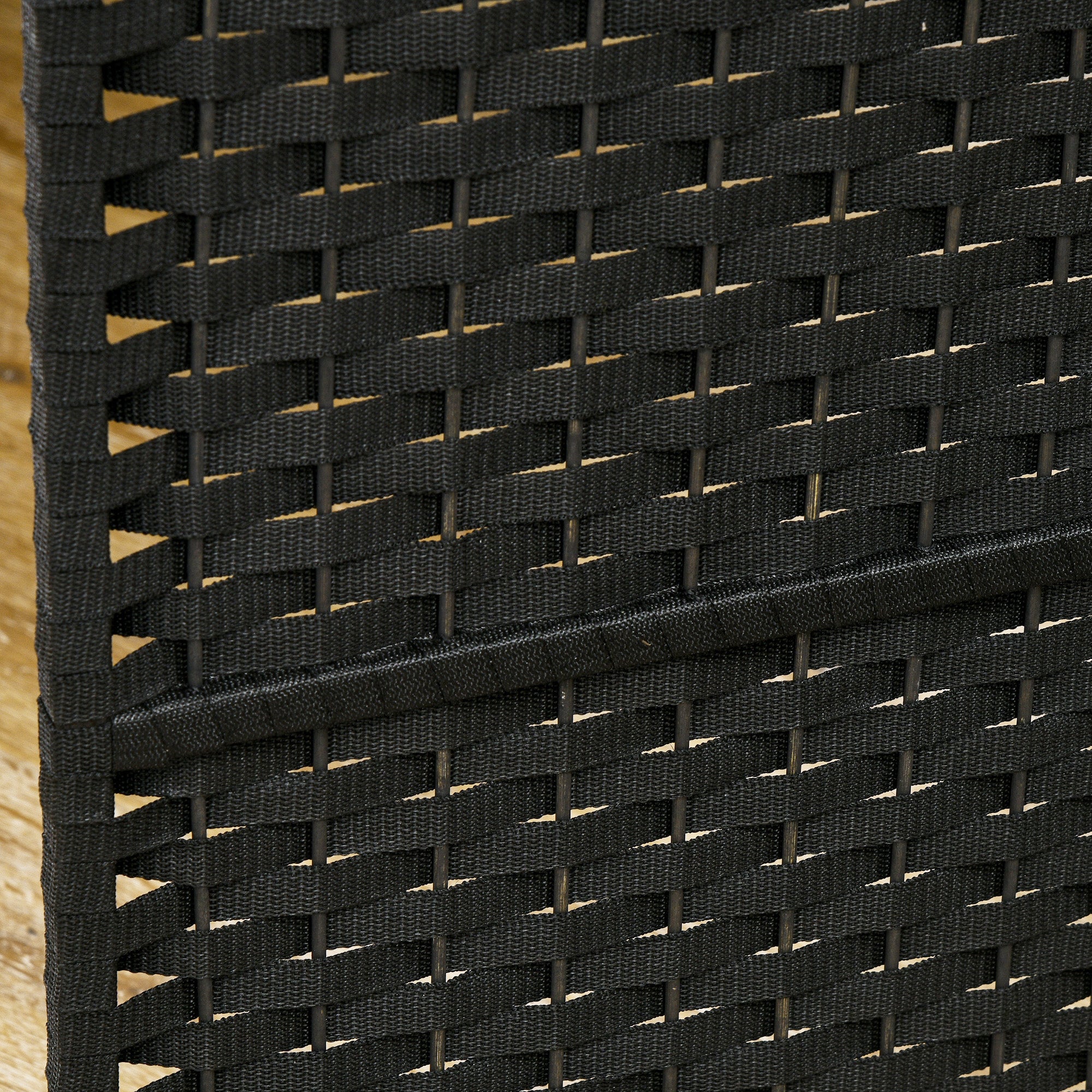 6-Panel Folding Room Divider, 240x170 cm, Black