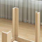 Extendable Dining Table for 6-8 People, 140-180 x 80 cm, Wood Color