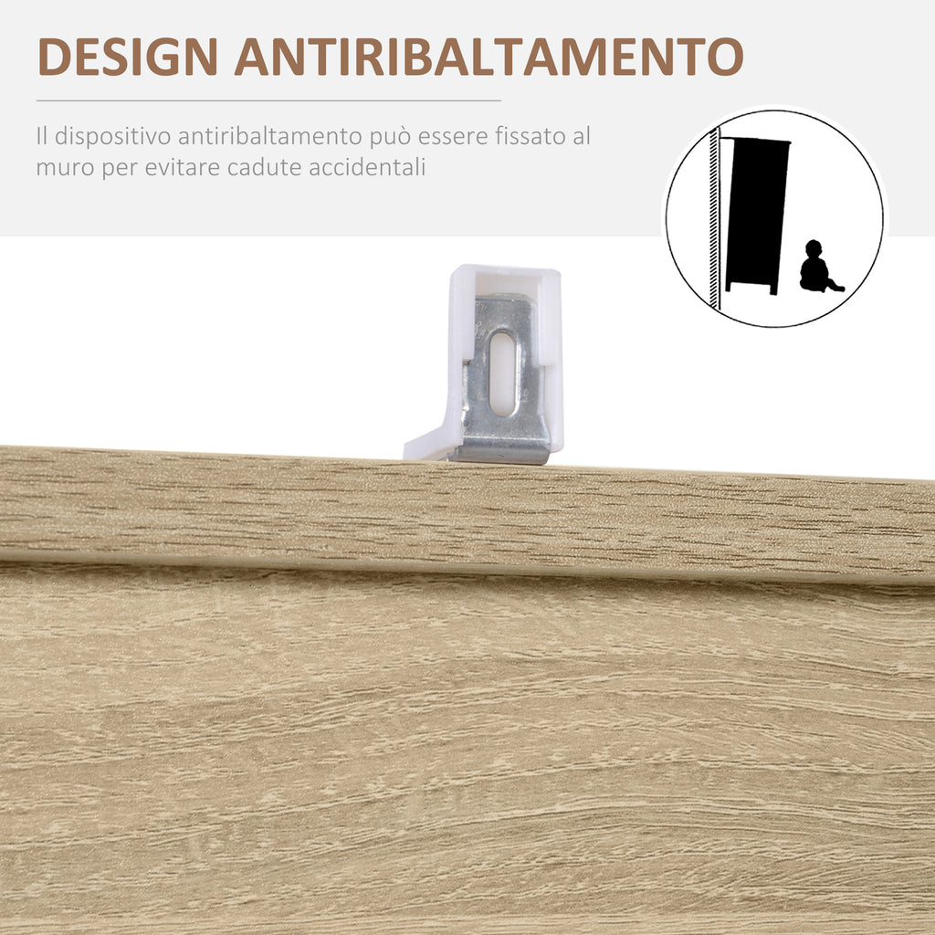 Wooden Bookcase, Multipurpose Cabinet with 3 Shelves, 4 Compartments and 2 Doors, 61.5x29.5x80cm