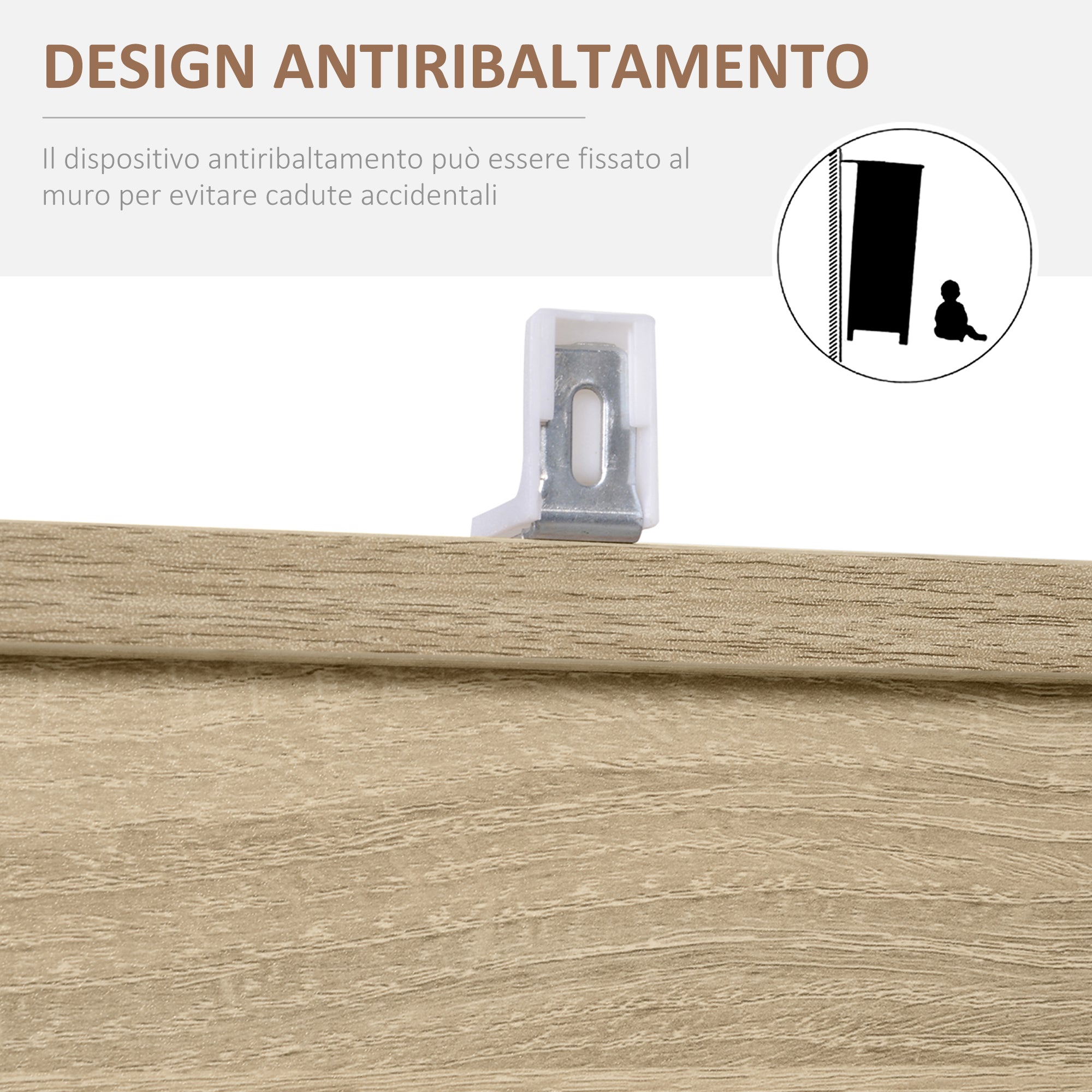 Wooden Bookcase, Multipurpose Cabinet with 3 Shelves, 4 Compartments and 2 Doors, 61.5x29.5x80cm