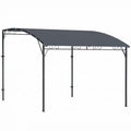 Outsunny Gazebo Pergola with 16 Drainage Holes, Metal and Polyester, 3.8x2.8m, Grey