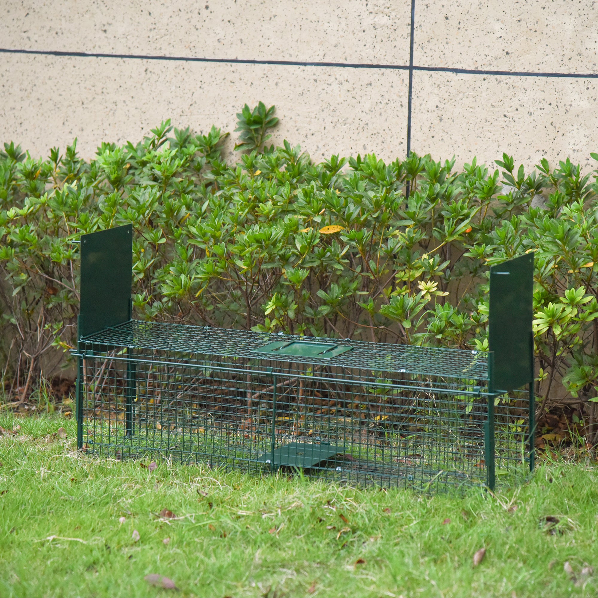 Small Animal Cage Trap, Mouse and Rat Cage with Double Door, 100x25x28cm
