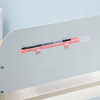 Children's Desk and Chair Set for Ages 3 and Up, Adjustable 60° Tiltable Table with Drawer and Shelves, Pink