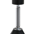 HOMCOM Wall-mounted Speed Bag for Boxing and MMA with Adjustable Height with Pole, in Steel and PU, 79x72x20 cm, Black - Borgè