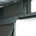 Steel Sheet Garden Tool Shed with Sliding Doors, 280x130x172cm, Dark Green