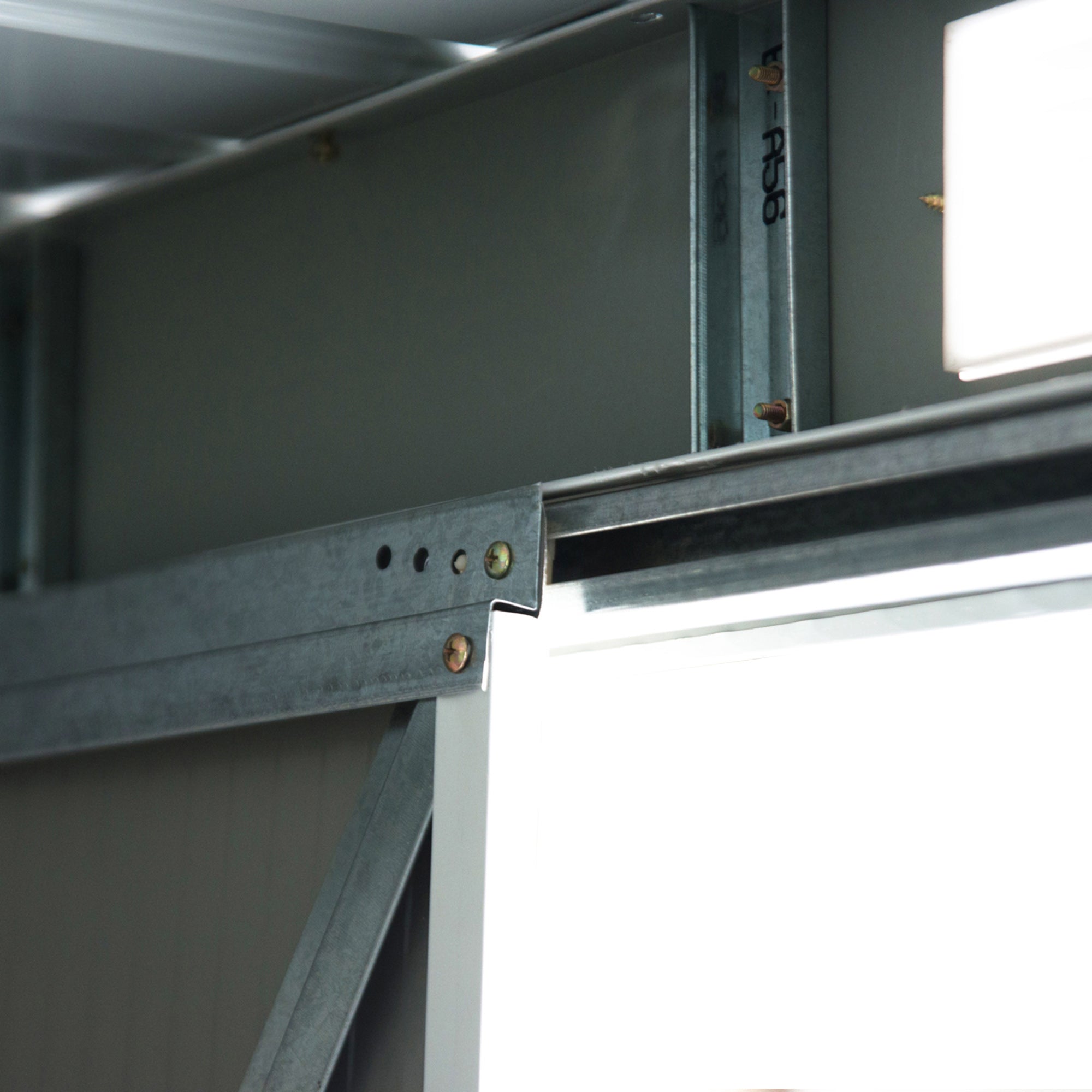 Steel Sheet Garden Tool Shed with Sliding Doors, 280x130x172cm, Dark Green