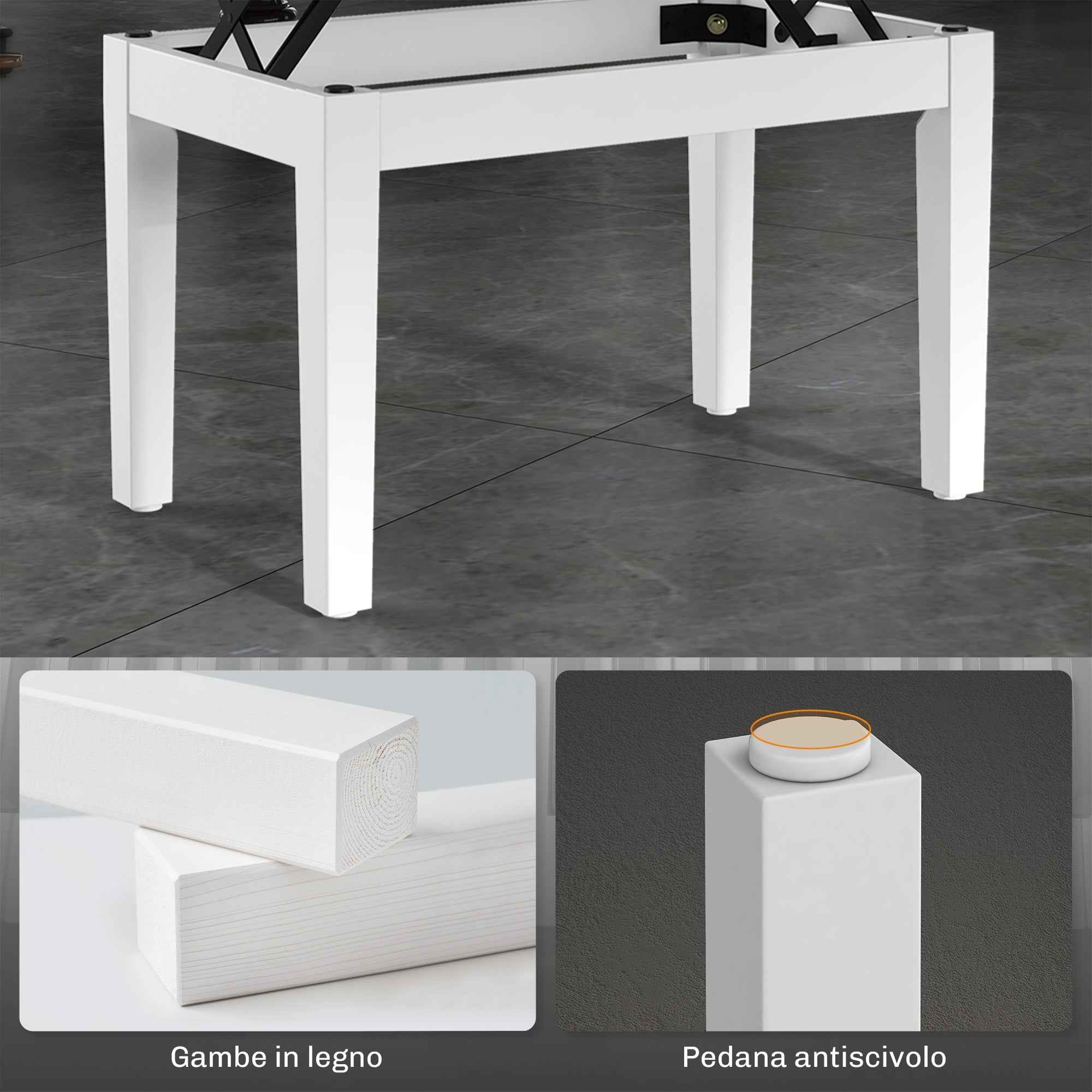 HOMCOM Adjustable Piano Stool with Storage Compartment and Padded Seat, 54.5x33x48-58 cm, White