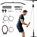 SPORTNOW Pulley Machine Home Gym and LAT Pulley Machine, Universal Weight Plate Attachment and Accessories