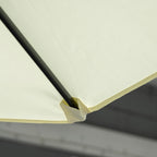 Cantilever Garden Umbrella 2.6x2.5 m with 360° Rotation and Crank, Beige