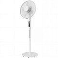 HOMCOM Floor Fan with Remote Control, Vertical Fan, White