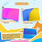 Inflatable Bouncy Castle for Kids with Slide, Pool and Basketball Hoop, Giant Inflatable Bouncy Game for 3 Children, 360x305x210 cm - Borge' Group Limited