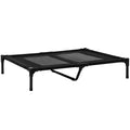 PawHut Bed for Large Dogs in Metal and Oxford Fabric with Transport Bag, 92x76x18cm, Black - Borgè