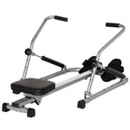 Folding Rowing Machine, 4 Resistance Levels and Display, Steel and ABS, 129x70x70 cm - Borge' Group Limited
