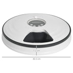 Automatic Food Dispenser for Dogs and Cats, 6 Meals Bowls with Timer and LED Display Battery Operated, Food Dispenser for Small Animals with Music - Borge' Group Limited