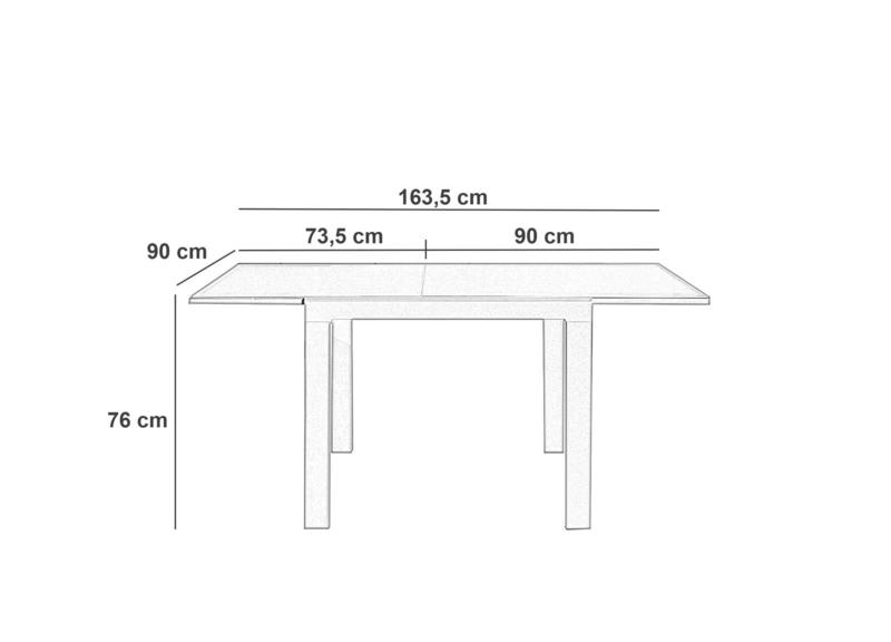 MILA | White Dining Table for Kitchen / Living Area - Borgè