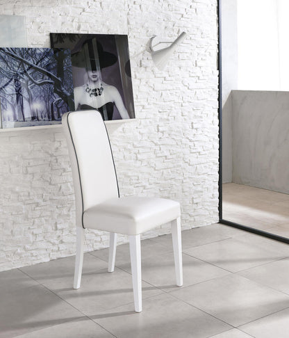 VALLETTA | White Kitchen Dining Chair - Borgè