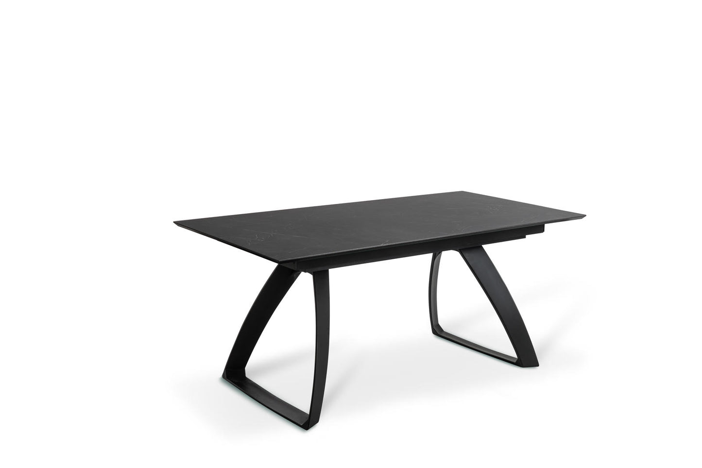 ANARD | Black Marble Top Kitchen Extendable Table - Borgè