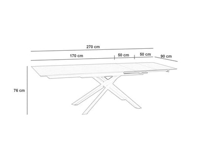 Sarafina | Extendable dining Table - Borgè