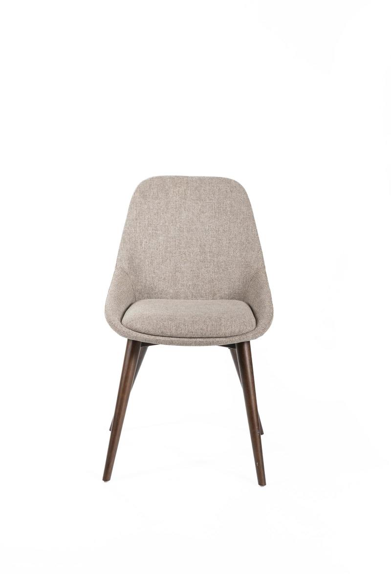 LIZA | Light Brown Fabric Dining Chair - Borgè