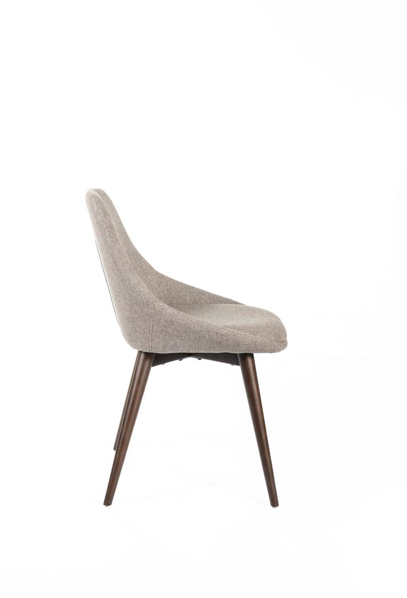 LIZA | Light Brown Fabric Dining Chair - Borgè