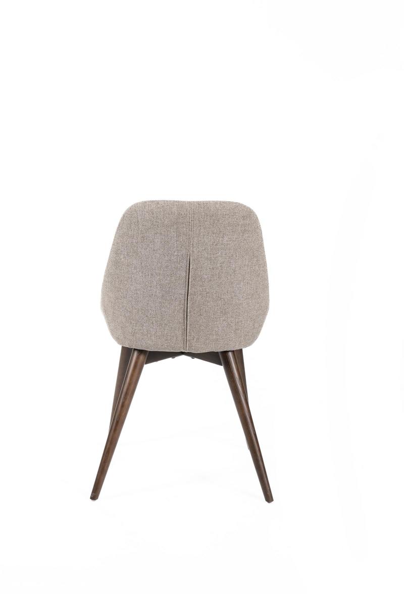 LIZA | Light Brown Fabric Dining Chair - Borgè