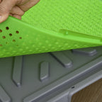 Dog Toilet with Synthetic Grass, Replacement Grass and Bottom Tray for Indoor and Outdoor Use, 67x41x3.5 cm