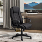 Height-Adjustable Massage Office Chair, 60x74x106-116cm, Black