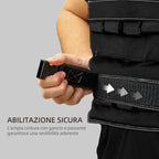 SPORTNOW Adjustable Weight Vest 20kg with 20 Weights, Vest with Reflective Strips, 50x40 cm, Black