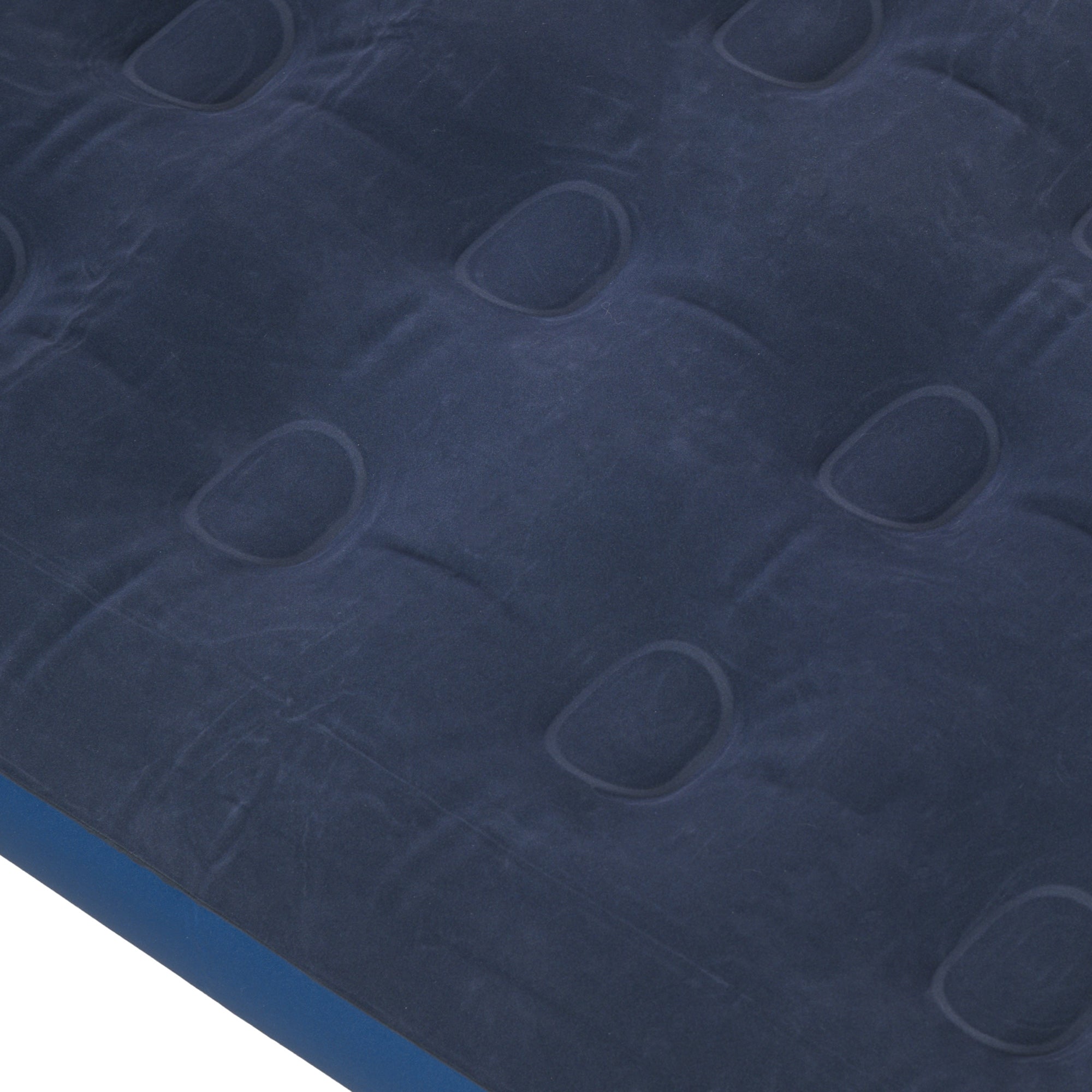 Single Inflatable Bed with Manual Pump Included, 73x191x22 cm, Blue - Borgè