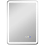 LED Bathroom Mirror with Bluetooth, Adjustable Lighting and Memory Function, Tempered Glass, 70x50x3.5 cm