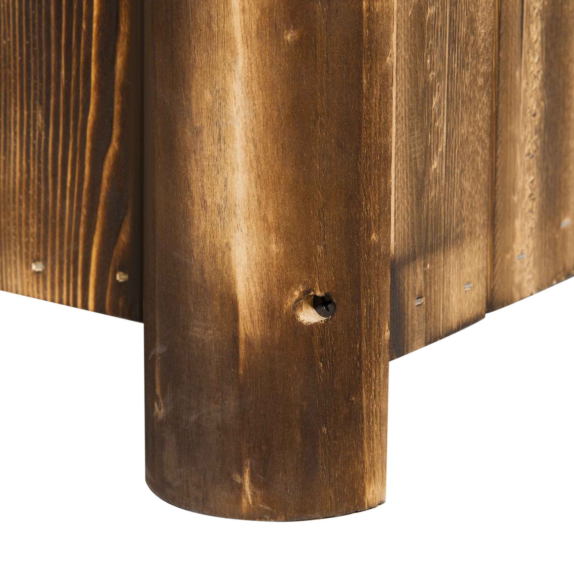 Outsunny Rectangular Fir Wood Planter Pot 70 x 35 x 30cm