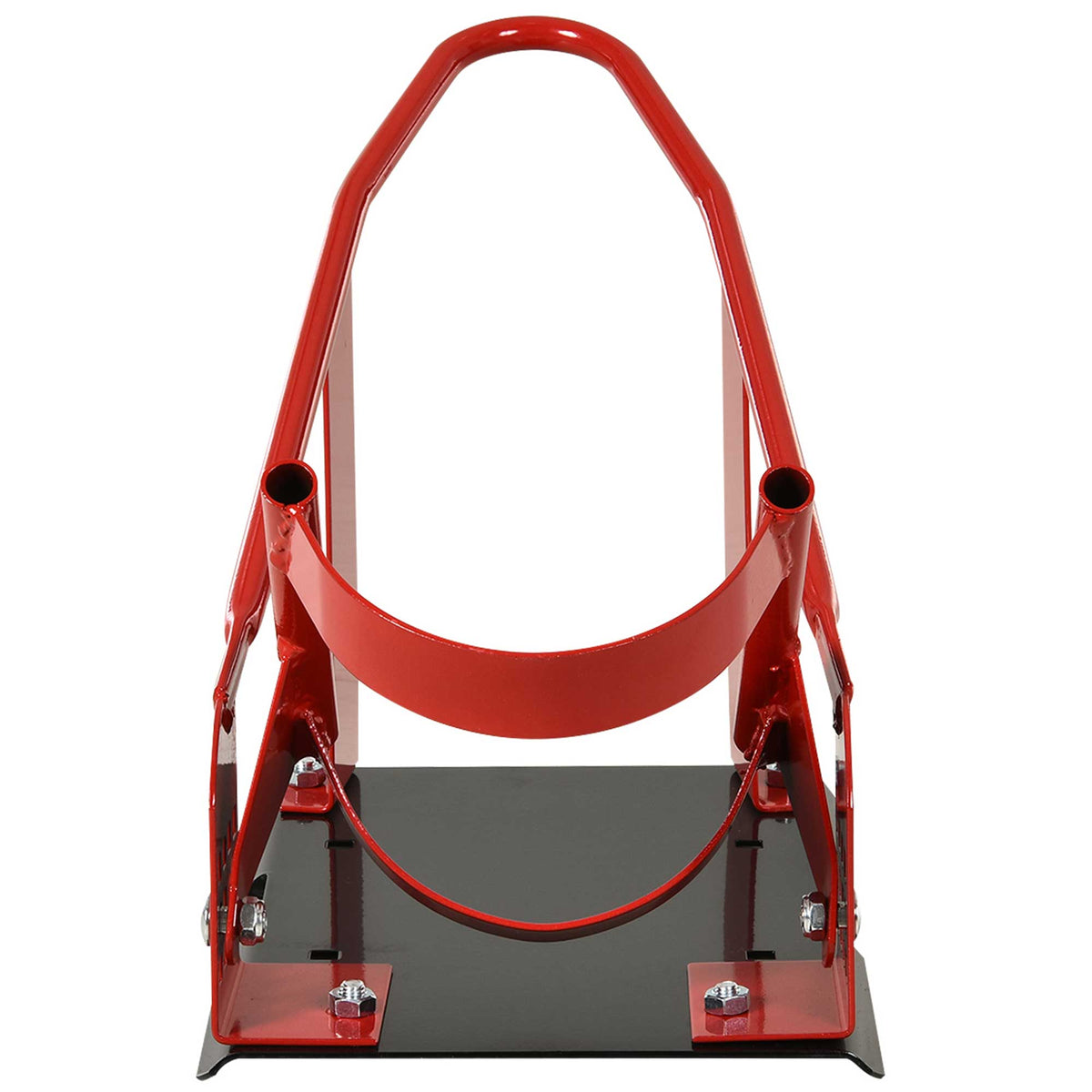 HOMCOM Metal Front Motorcycle Lift Stand for up to 450kg with Pre-Drilled Sections, 27.5x51-69x34 cm