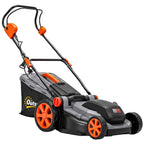 Outsunny 1800W Electric Lawn Mower with 50L Bag, Adjustable Handle, 6 Cutting Heights, Light Grey